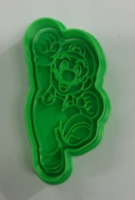 SELLO CORTADOR DE GALLETAS DE PLASTICO 8CM LUIGI SALTANDO