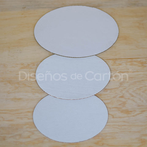 DISCO SEPARADOR BLANCO PLASTIFICADO 22CM