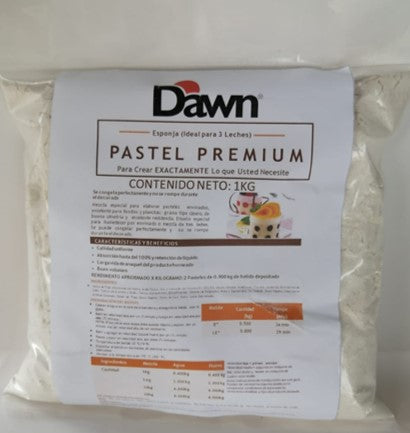 DAWN HARINA PREPARADA PARA PASTEL VAINILLA ESPONJOSO PREMIUM 1KG (REEMPACADA)