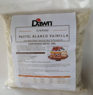 DAWN HARINA PREPARADA PARA PASTEL VAINILLA CREMOSO 1KG (REEMPACADA)