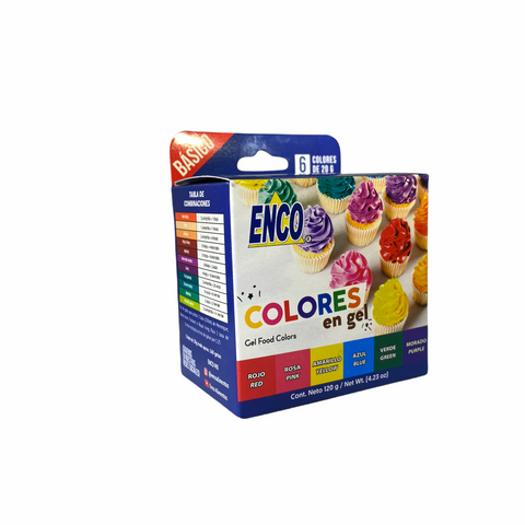 ENCO KIT 6 COLORES BASICOS EN GEL 20 G