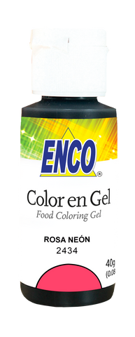 ENCO COLORES EN GEL 40G ROSA NEON