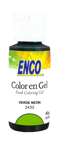 ENCO COLORES EN GEL 40G VERDE NEON