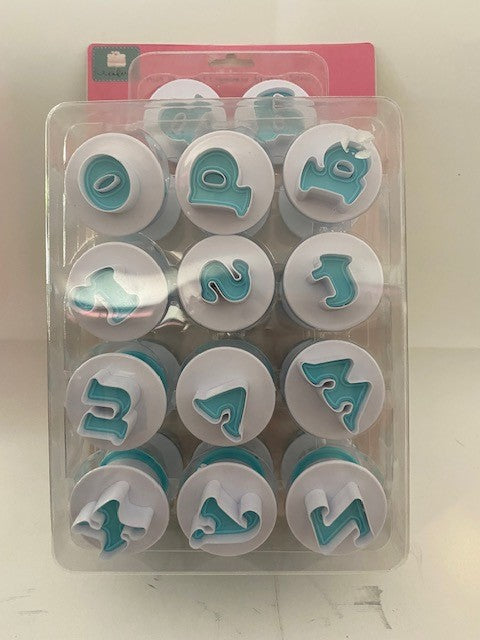 JUEGO DE LETRAS MINUSCULAS FONDANT (VERDES GRANDES)