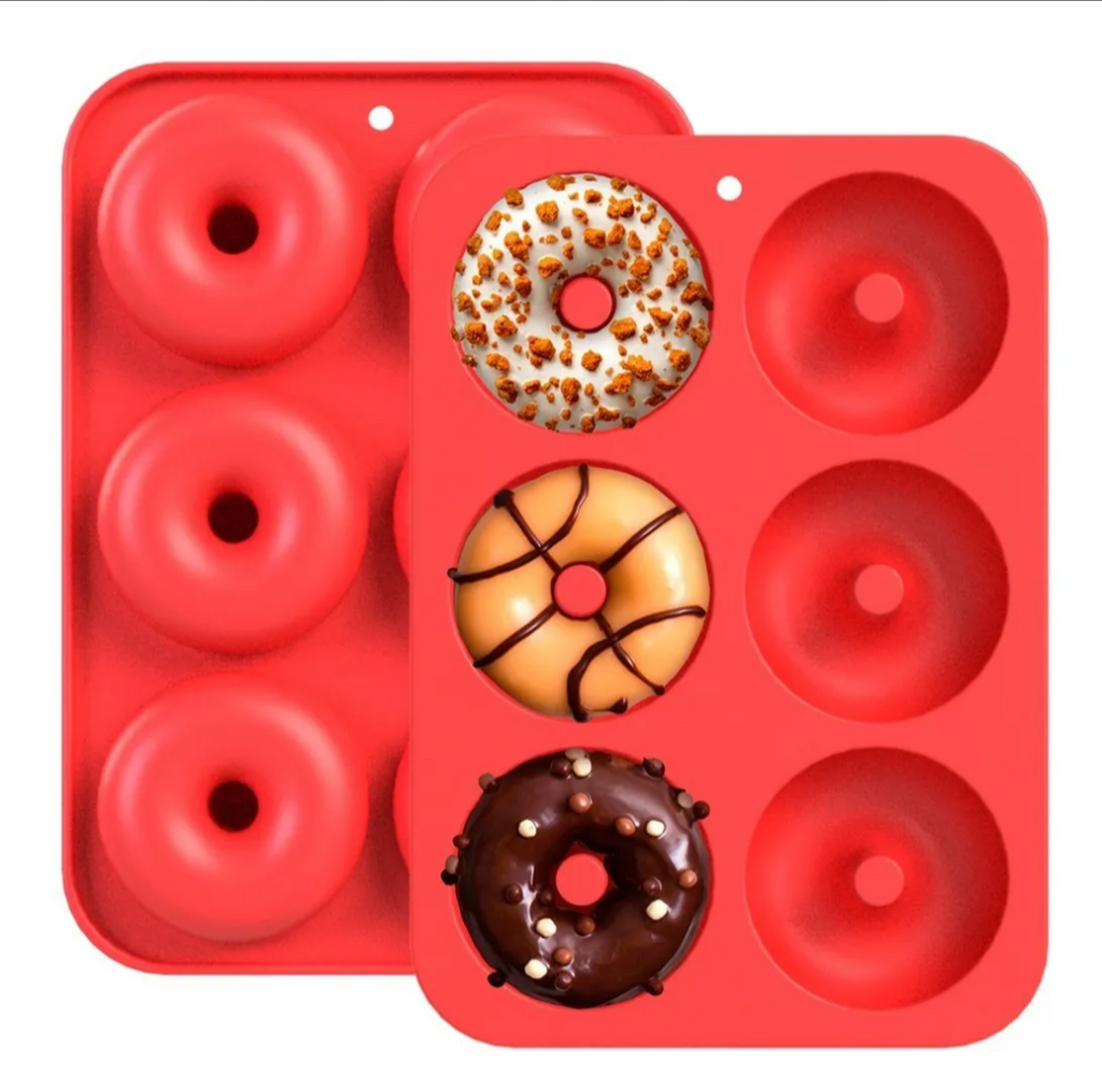 Molde 6 cavidades Silicona Donuts Turquesa LACOR